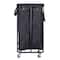 Household Essentials 30.5" Black Rolling Laundry Hamper